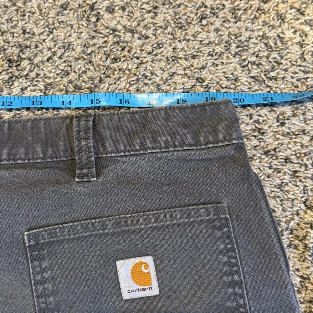 Carhartt Rugged Flex Relaxed Fit Duck Utility Gray Work Pants Men's 40x30